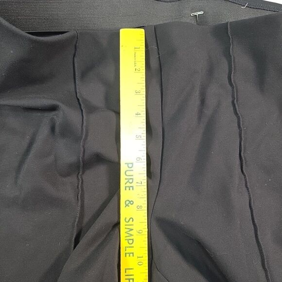 Chico's So Slimming Juliet Pants Straight Leg Black Ponte Size 2 -12 Side Zip - Picture 7 of 9